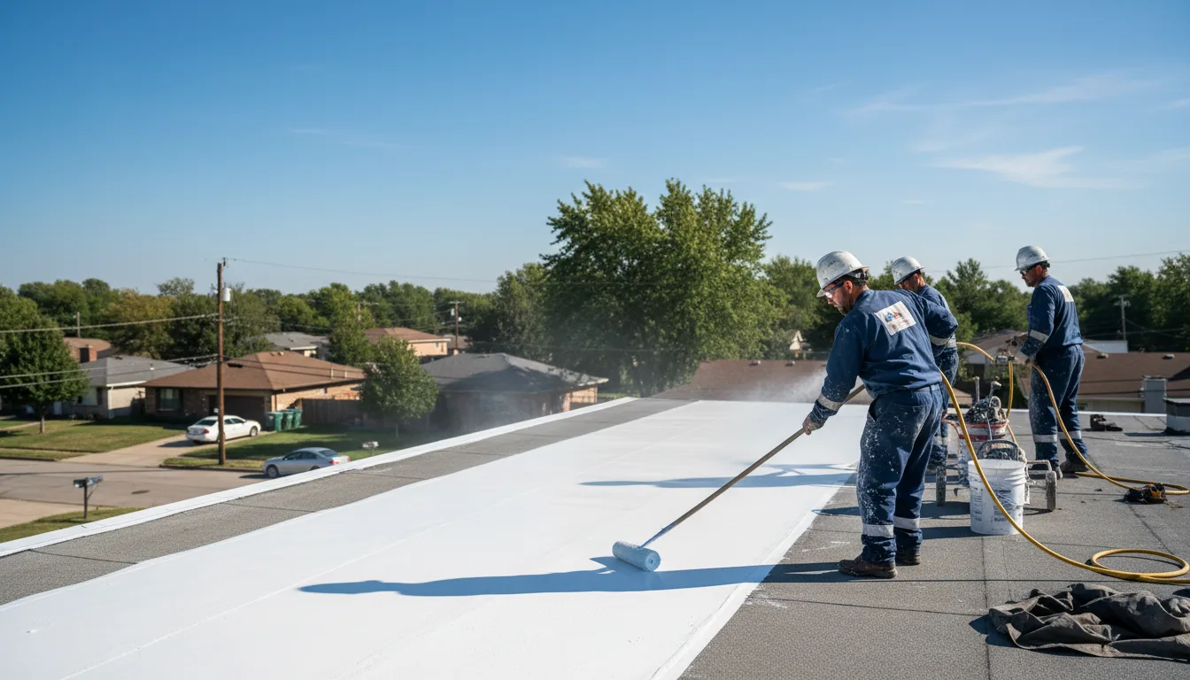 Commercial roof coating in Floral Park, NY near me